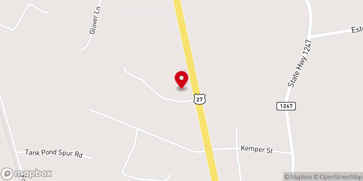 Map showing location of Floyd Switch Baptist Church
