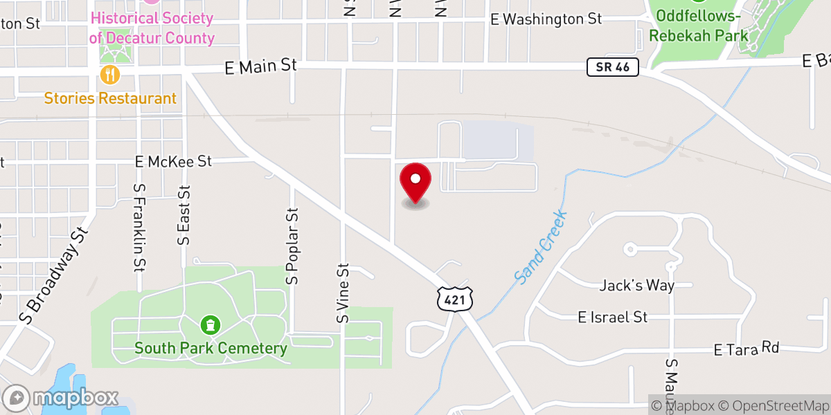 Map showing location of Knights of St John Hall
