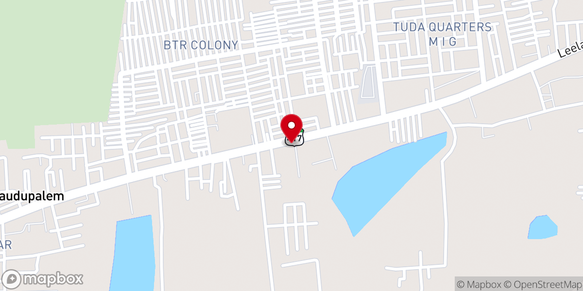 Map showing location of E.C.I Church Mangalam Tirupati
