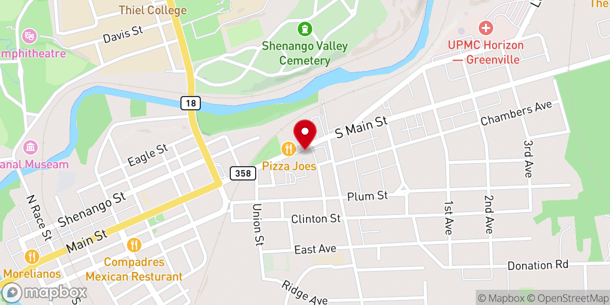 Map showing location of William J's Emporium