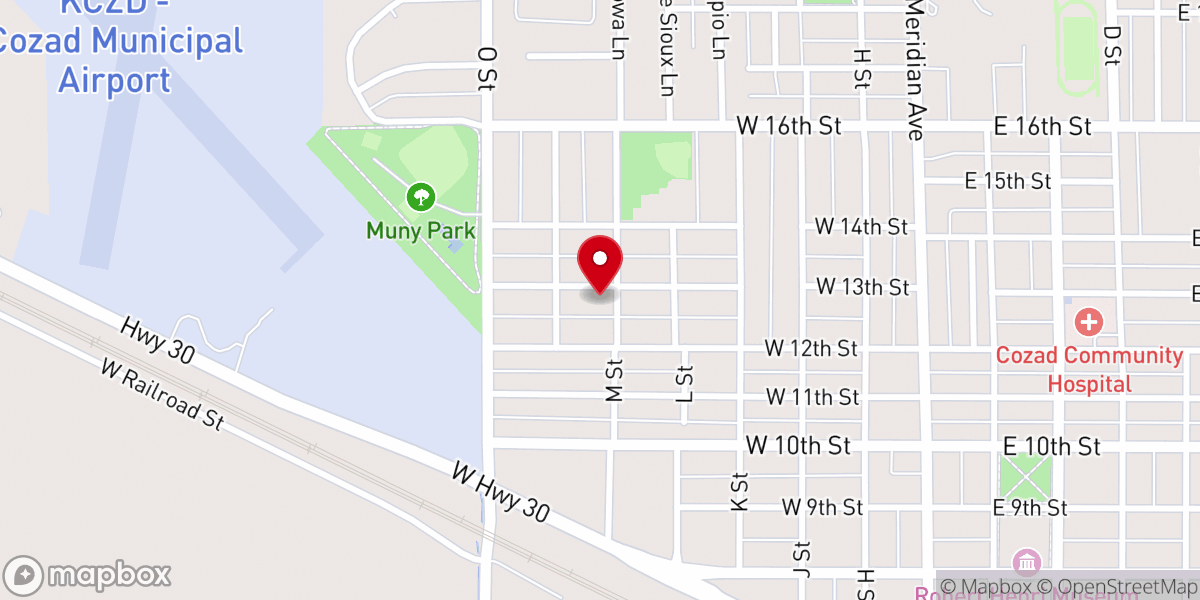 Map showing location of Christ the King Catholic Church