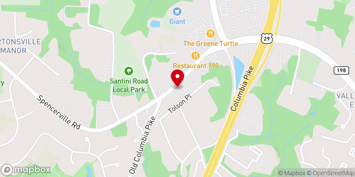 Map showing location of Pentecost International Worship Center