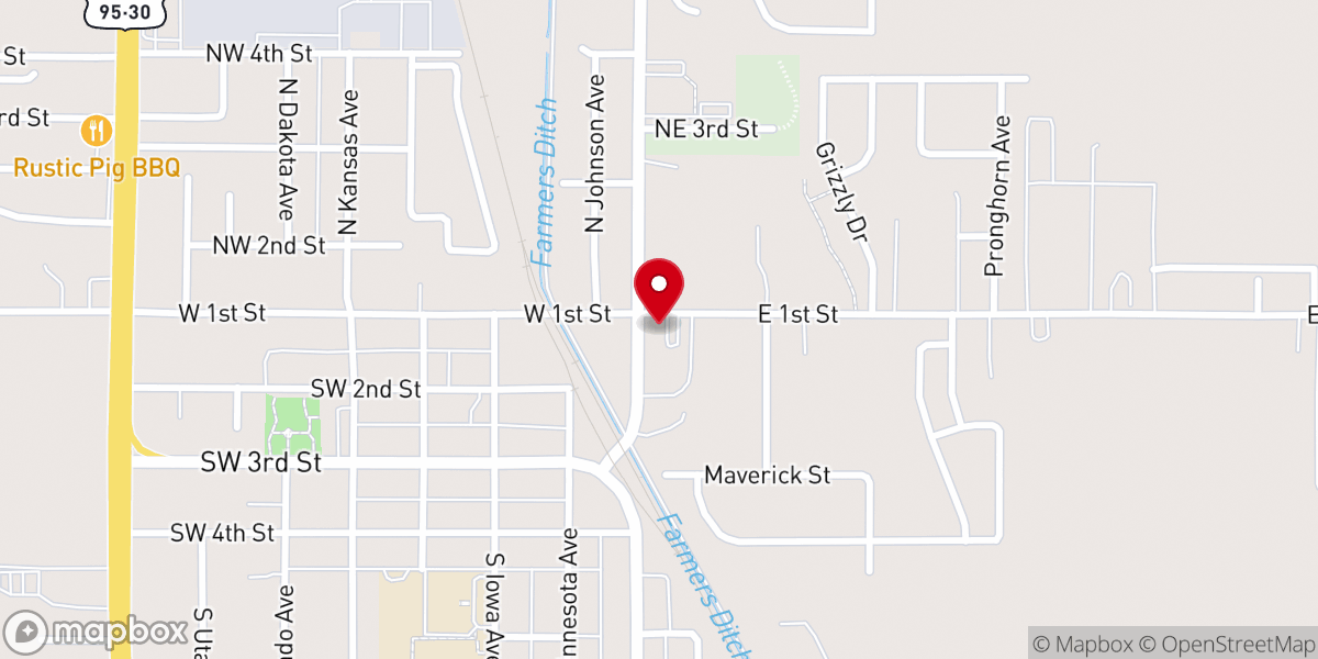 Map showing location of West Valley Free Methodist Church