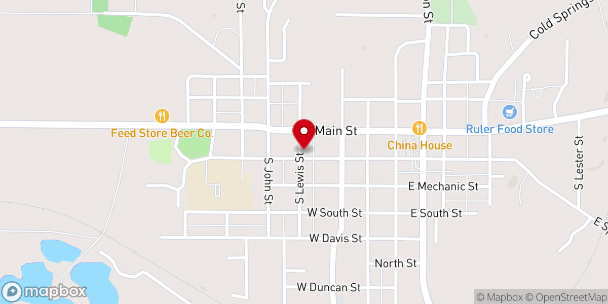 Map showing location of Bloomfield Church of Christ