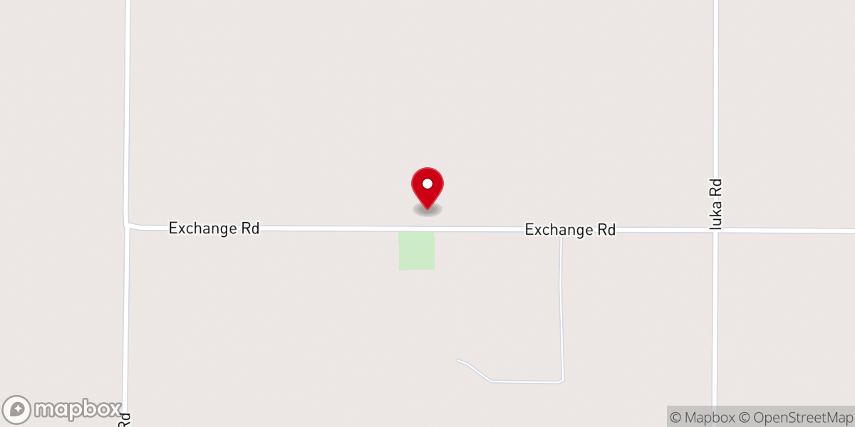 Map showing location of Donoho Church
