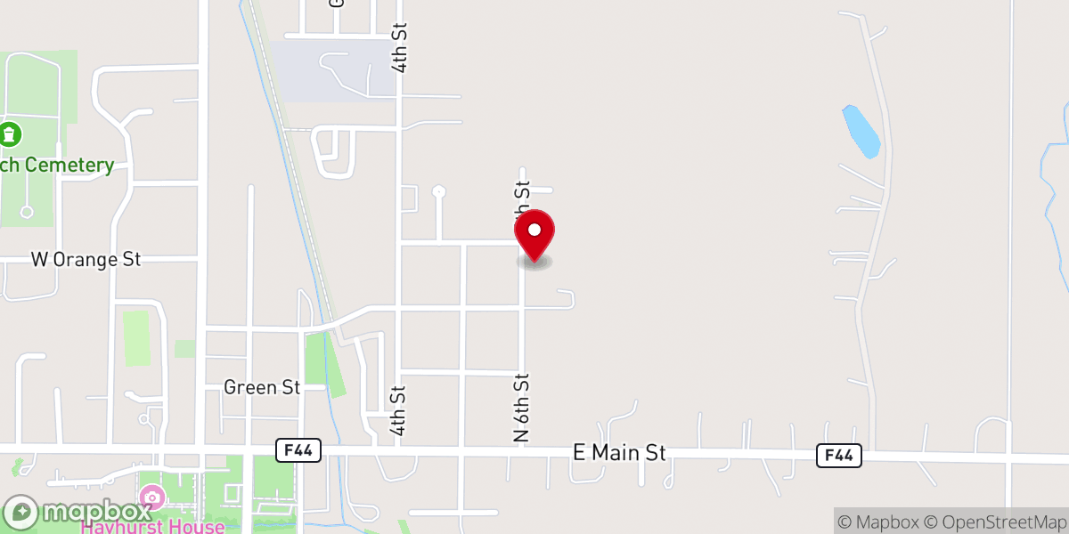 Map showing location of West Branch Friends Meeting