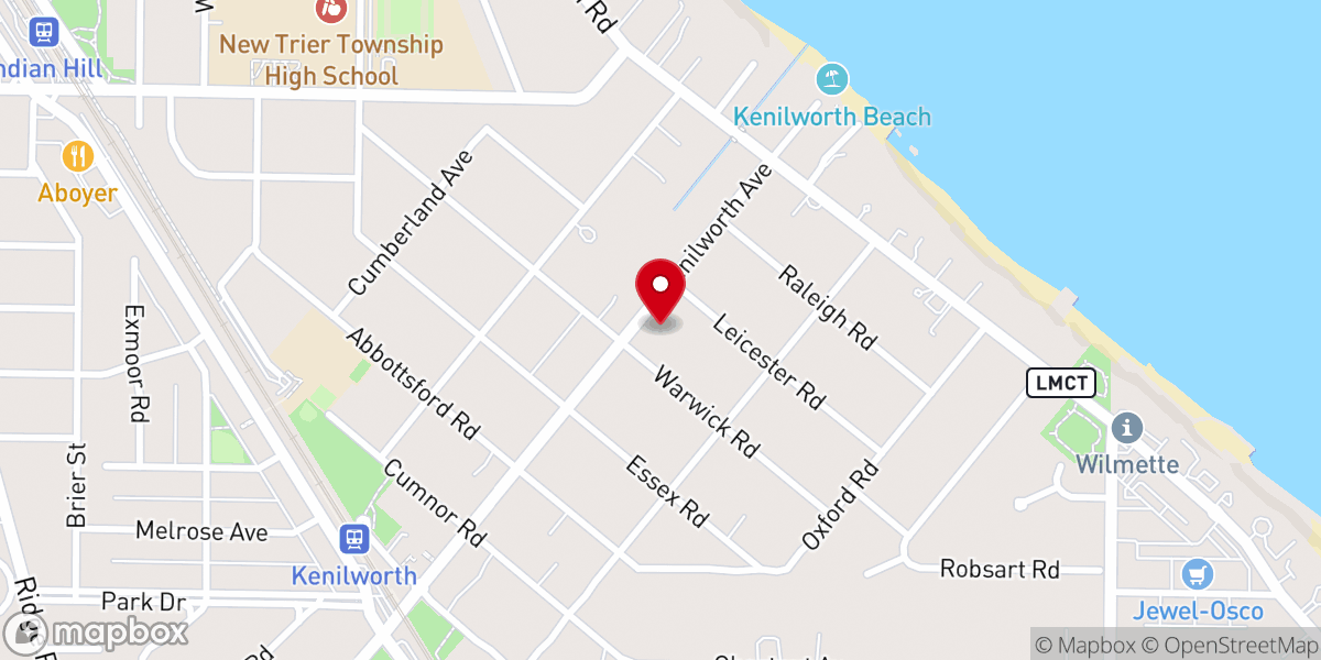Map showing location of Church of the Holy Comforter