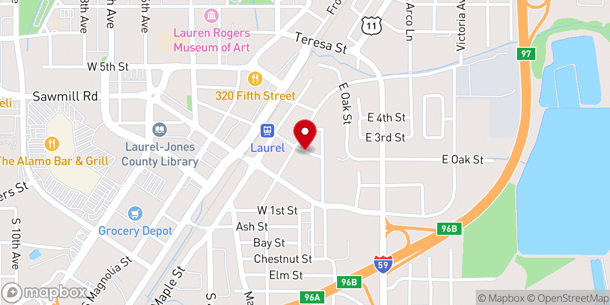 Map showing location of Wings of Deliverance Faith Temple Number One