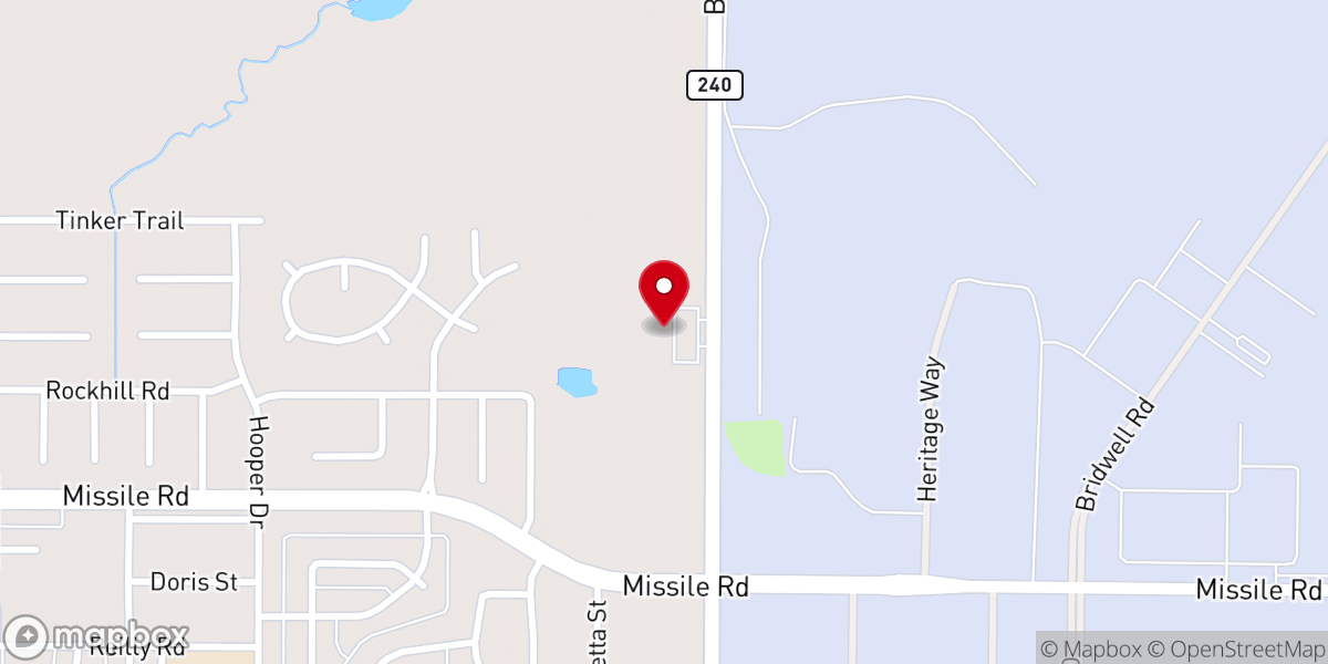 Map showing location of Agape Church