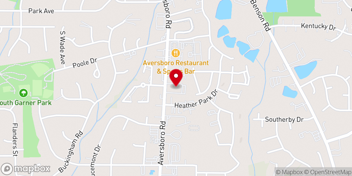 Map showing location of Raleigh University Ward