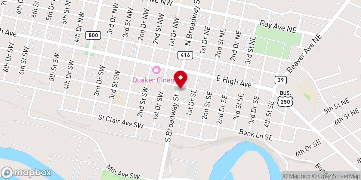 Map showing location of Off The Wall Discipleship