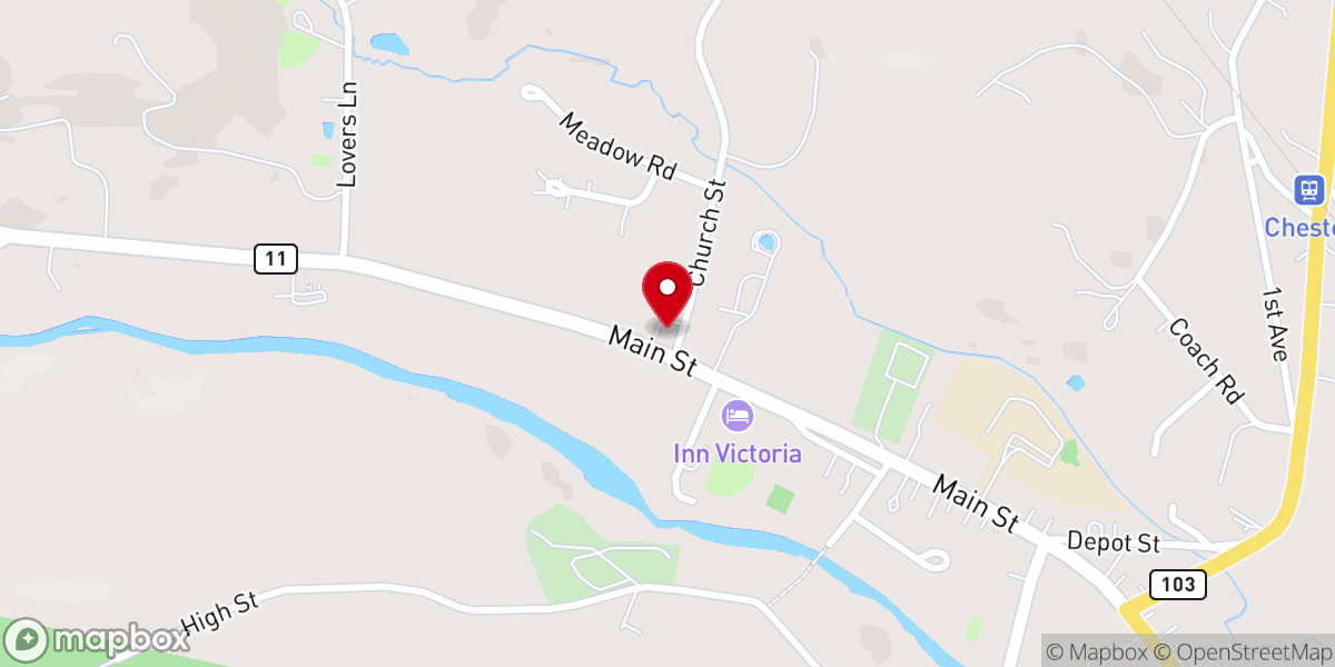 Map showing location of Green Mountain Church
