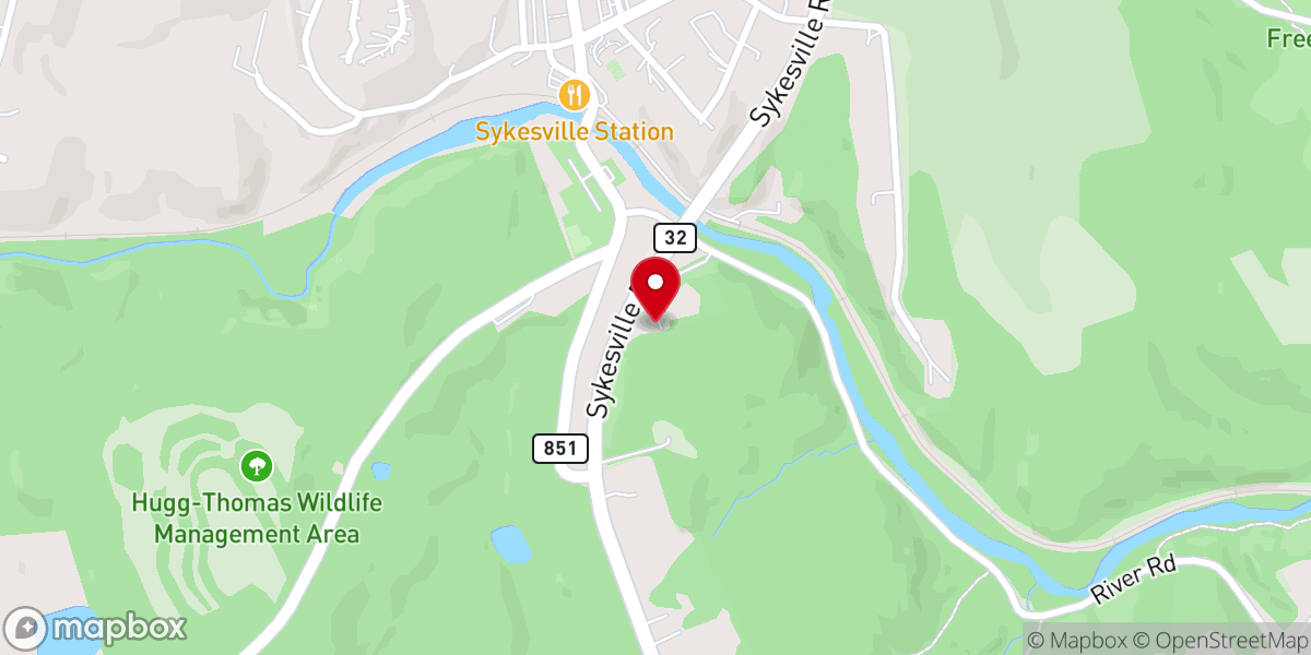 Map showing location of St Luke United Methodist Church