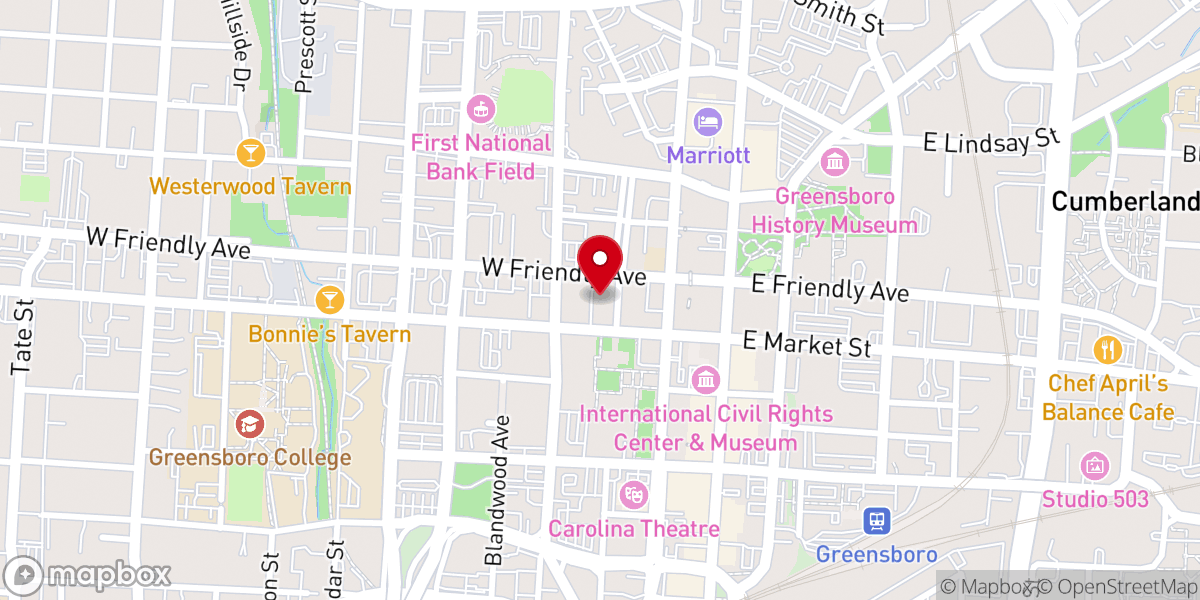 Map showing location of Abiding Love Church