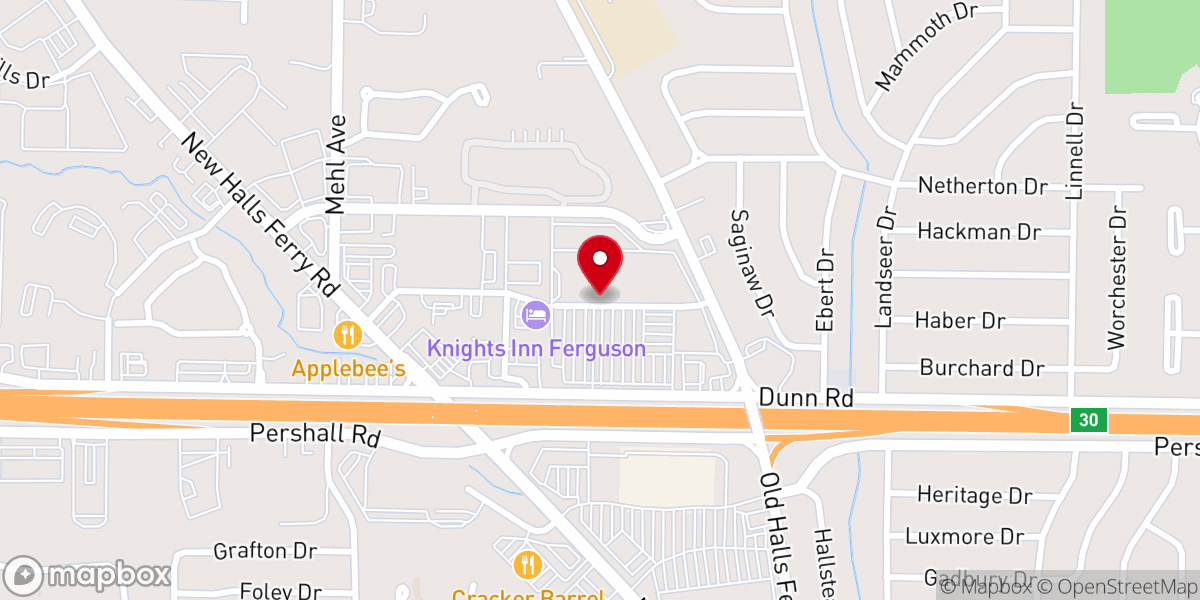 Map showing location of West Side Missionary Baptist Church