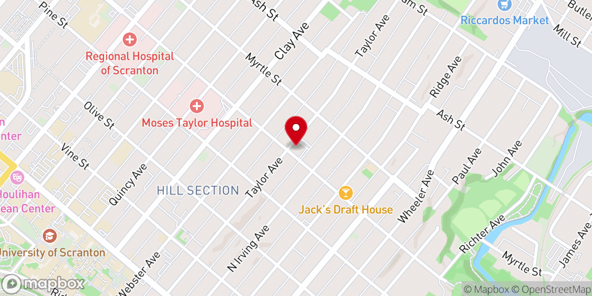 Map showing location of Immaculate Conception of the Blessed Virgin Mary Church
