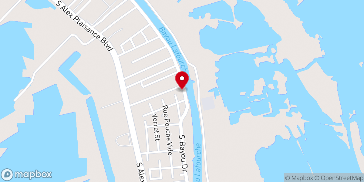 Map showing location of Gulf Coast Baptist Church