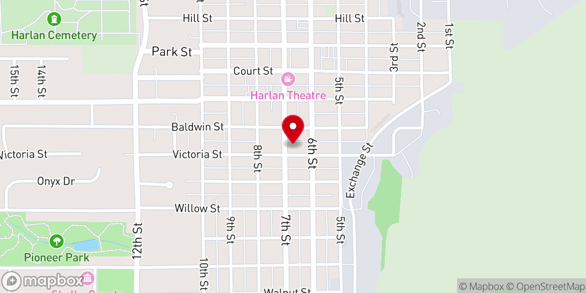 Map showing location of The Way Community Church