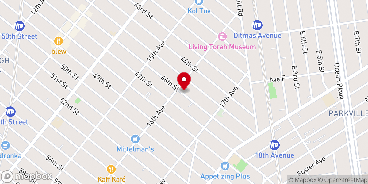 Map showing location of Cong Chaim Vshefa Inc