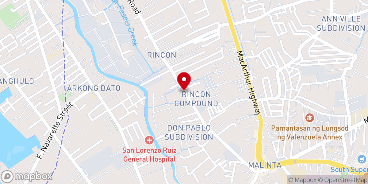 Map showing location of Lighthouse Baptist Church - Valenzuela City