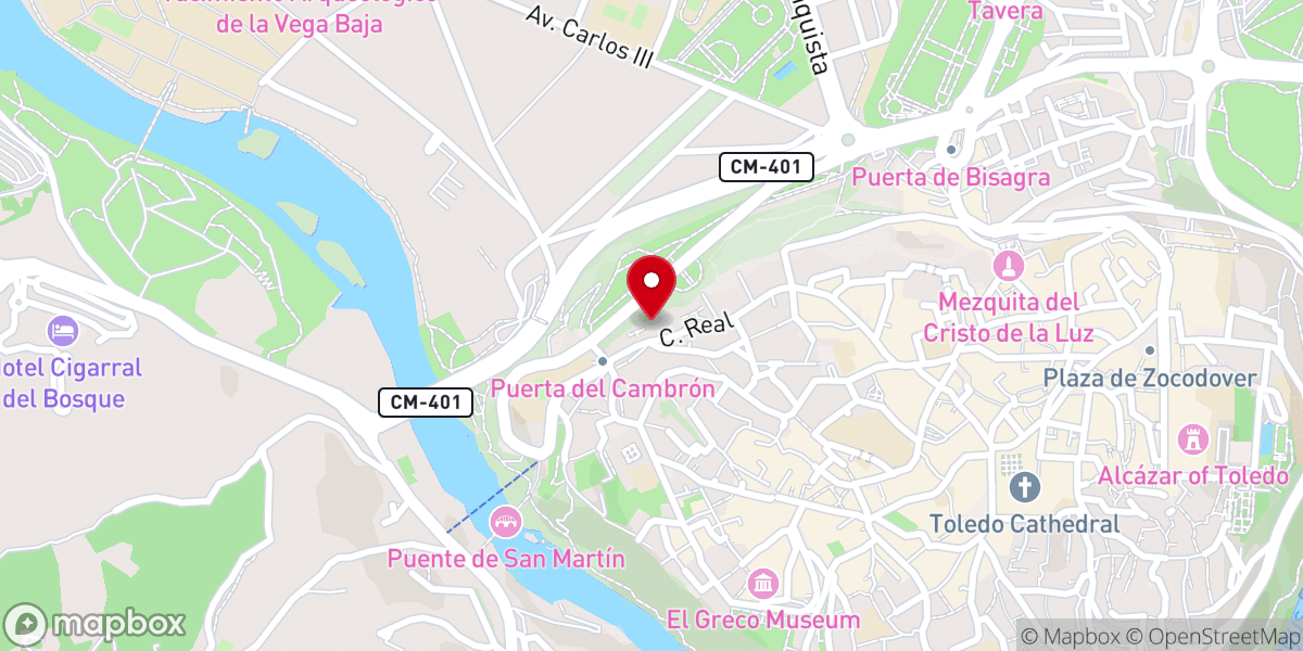 Map showing location of Convento de San José - Carmelitas Descalzas