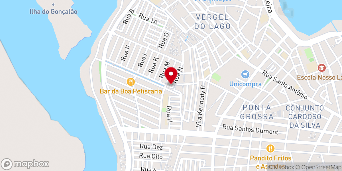 Map showing location of igreja pentecostal mensagem da cruz ministério de libertação