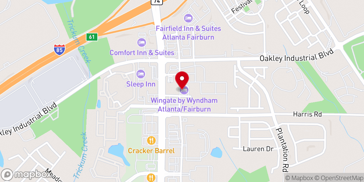 Map showing location of Jabez Church Inc
