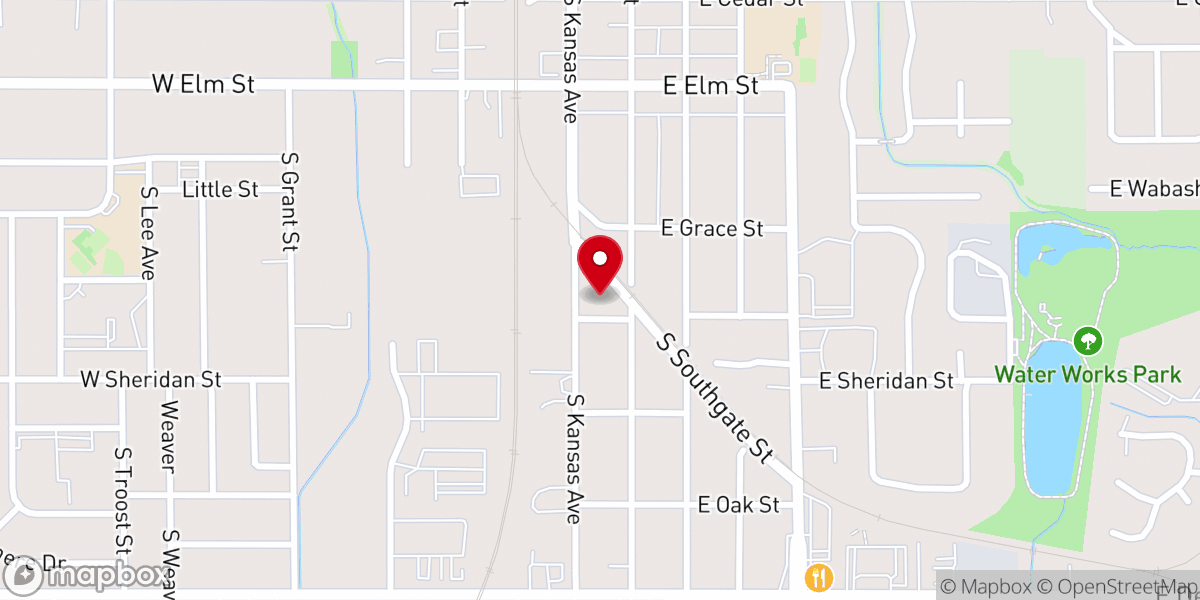 Map showing location of Mission Southside