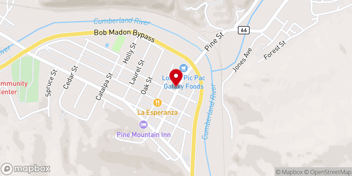 Map showing location of Victory Missionary Baptist Church
