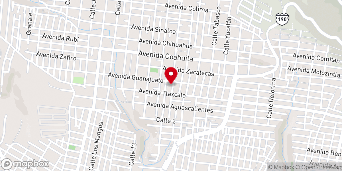 Map showing location of Iglesia Bautista Monte de los Olivos A.R.