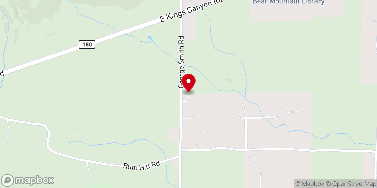 Map showing location of Sequoia Bible Fellowship