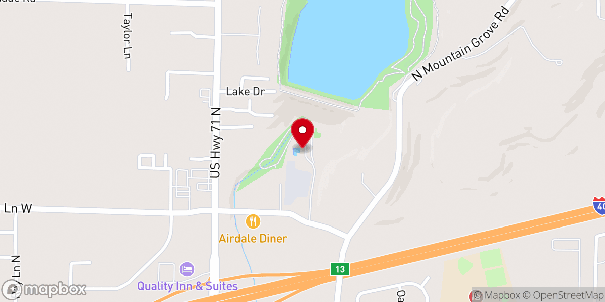Map showing location of Alma Aquatic Park