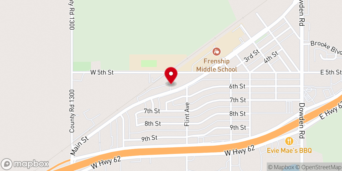 Map showing location of Heritage Reformed Church