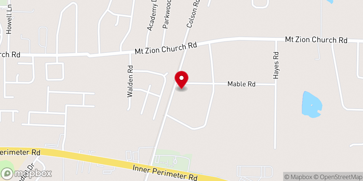 Map showing location of Washington Chapel