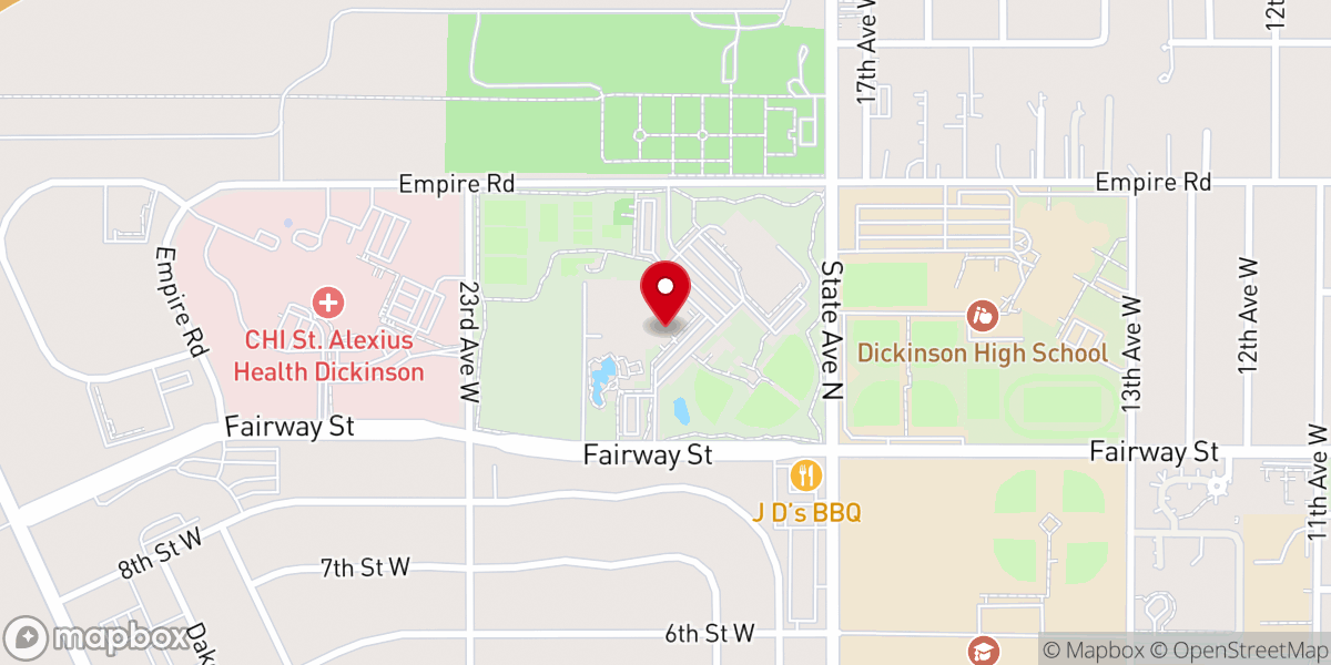 Map showing location of West River Community Center