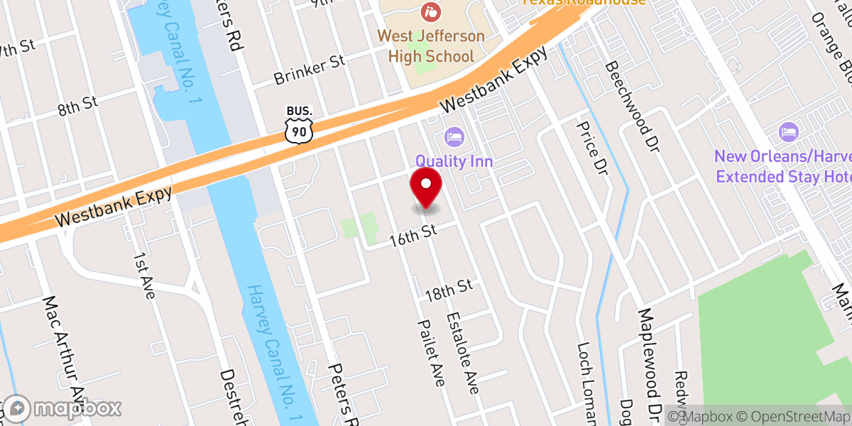 Map showing location of Bible-Way Church of God