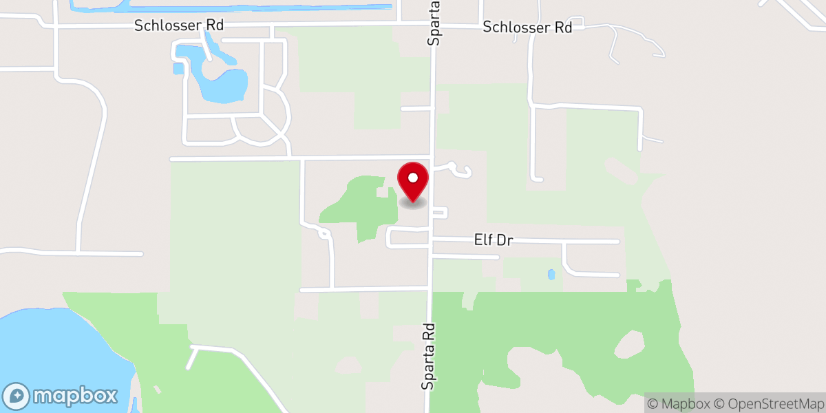 Map showing location of Alliance Church of Sebring
