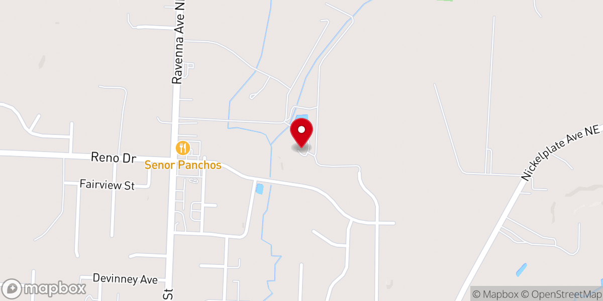 Map showing location of Brookside Farm