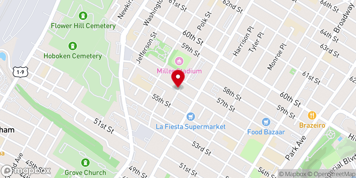 Map showing location of Iglesia de Cristo Gosen Ministerios Ebenezer