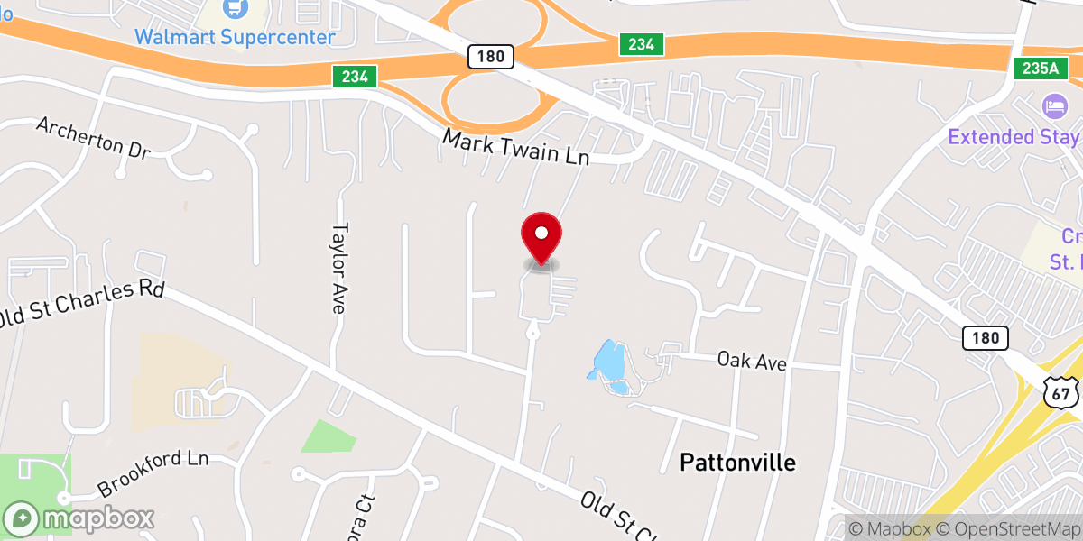 Map showing location of New Life Tabernacle