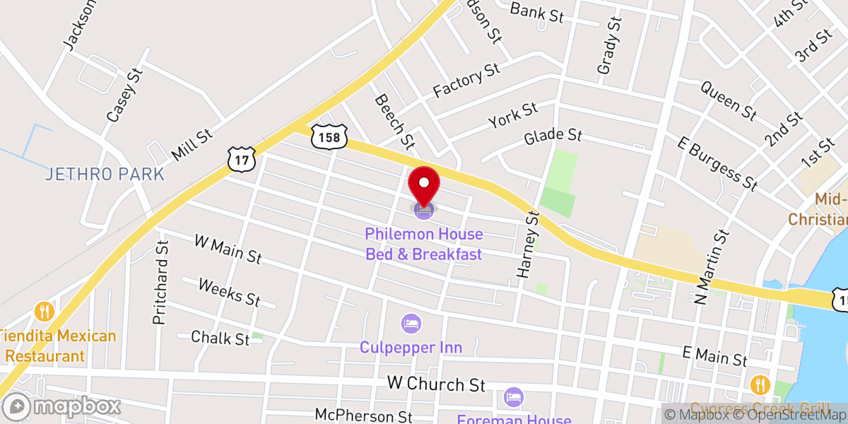 Map showing location of Weeksville Community Church