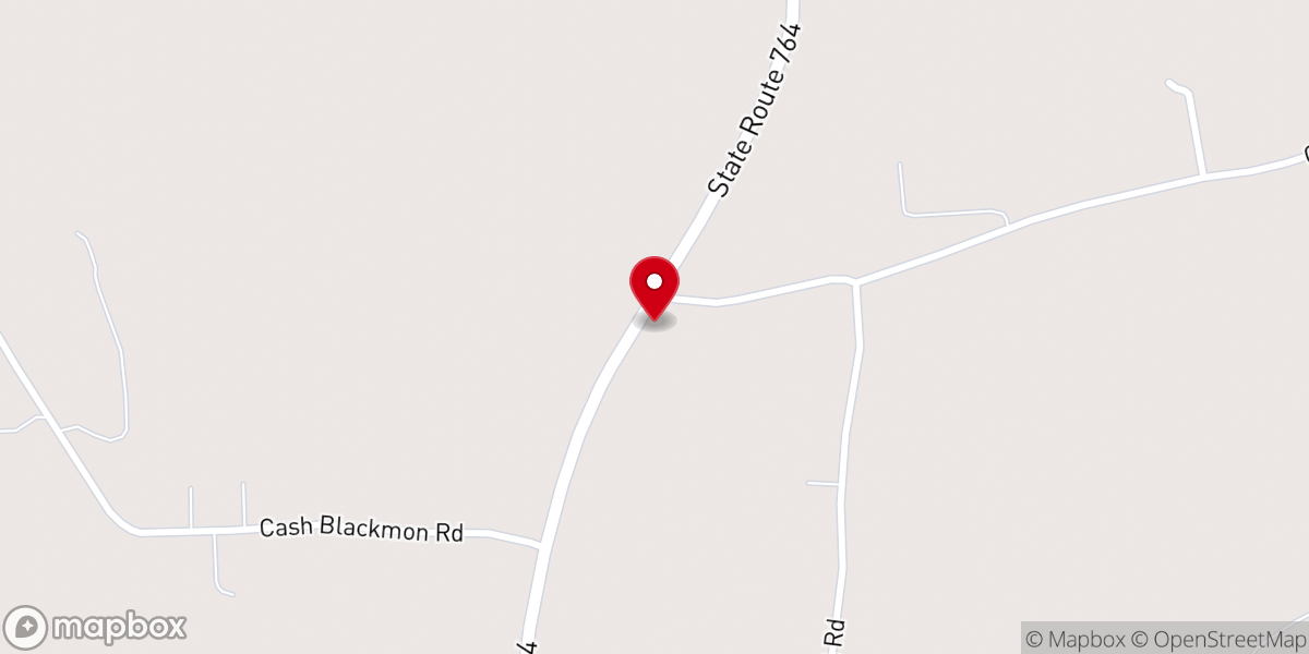 Map showing location of Cool Springs Primitive Baptist Church
