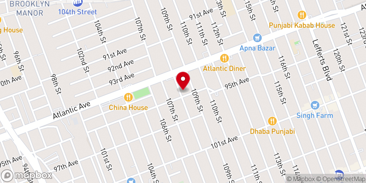 Map showing location of First South Asian Church of the Nazarene
