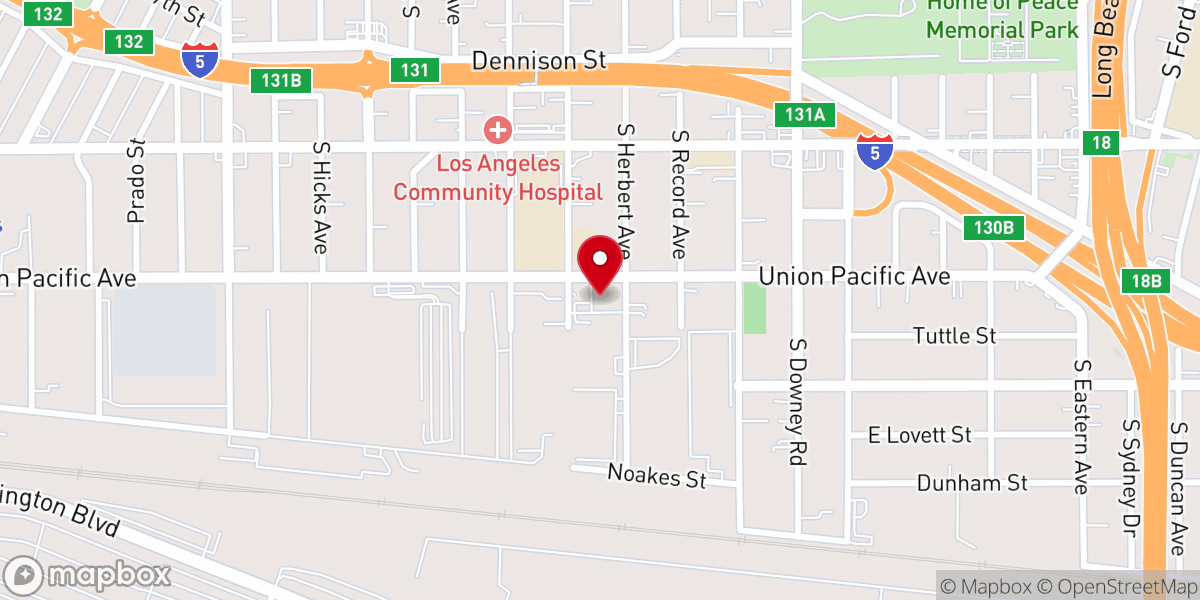 Map showing location of Our Lady of Victory Church
