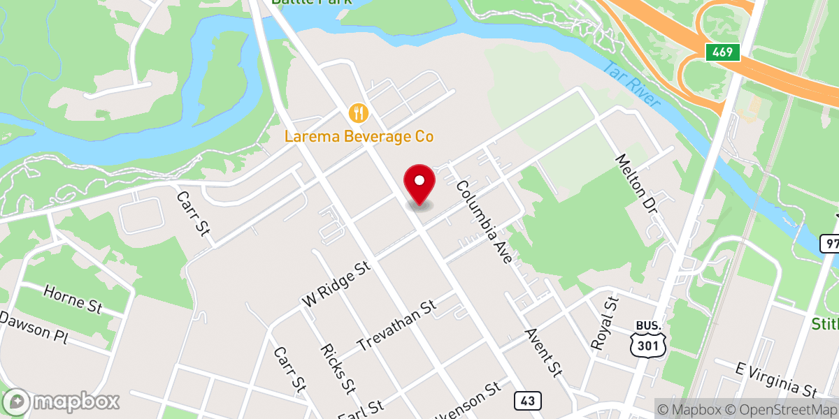 Map showing location of The Mills Church