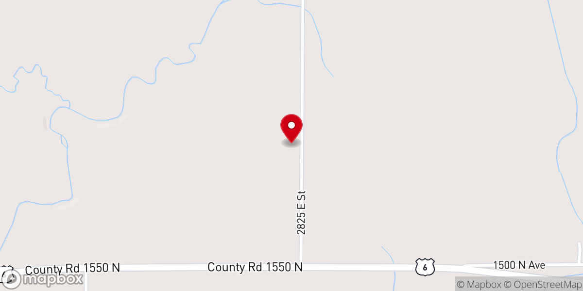 Map showing location of St John Evangel Lutheran Church