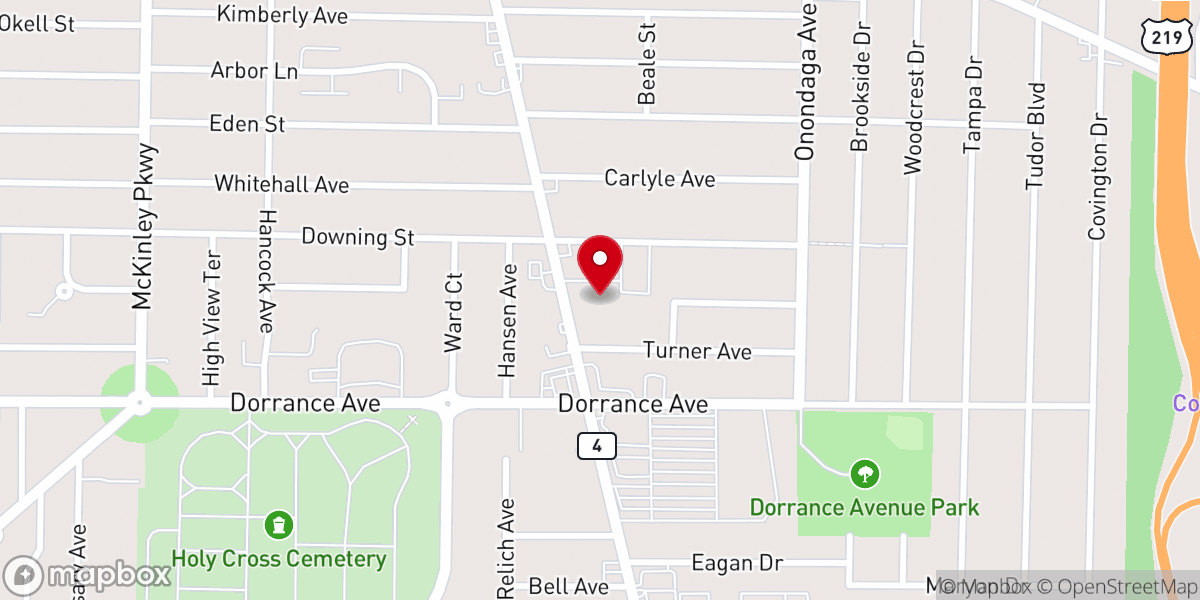 Map showing location of St. Martin of Tours