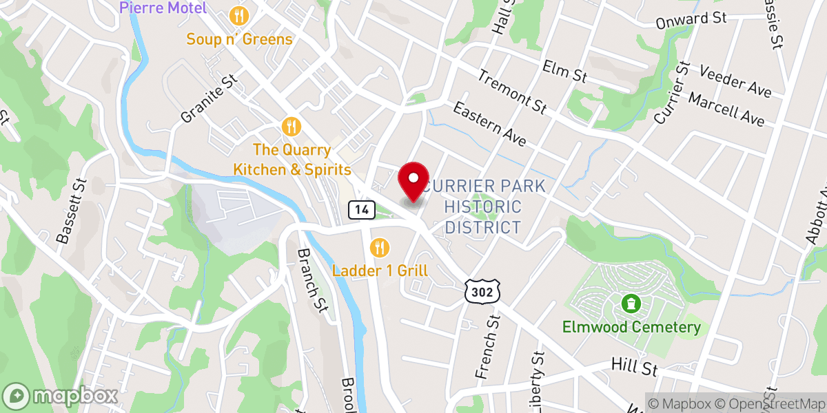 Map showing location of Hedding United Methodist Church