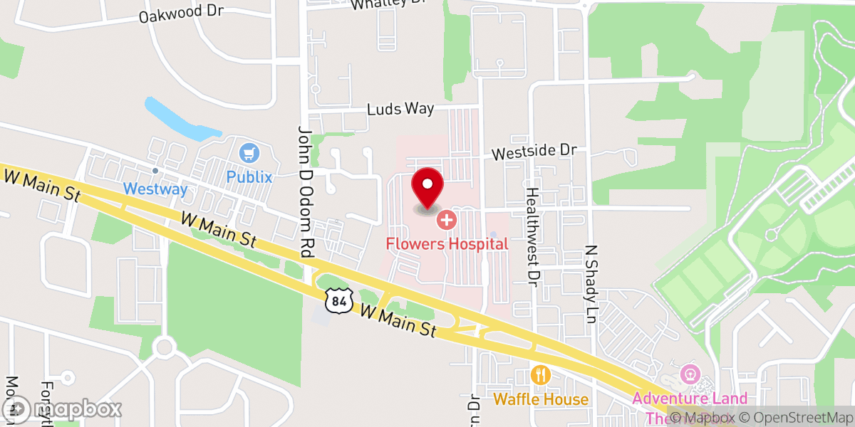 Map showing location of Beasley Family Ministries