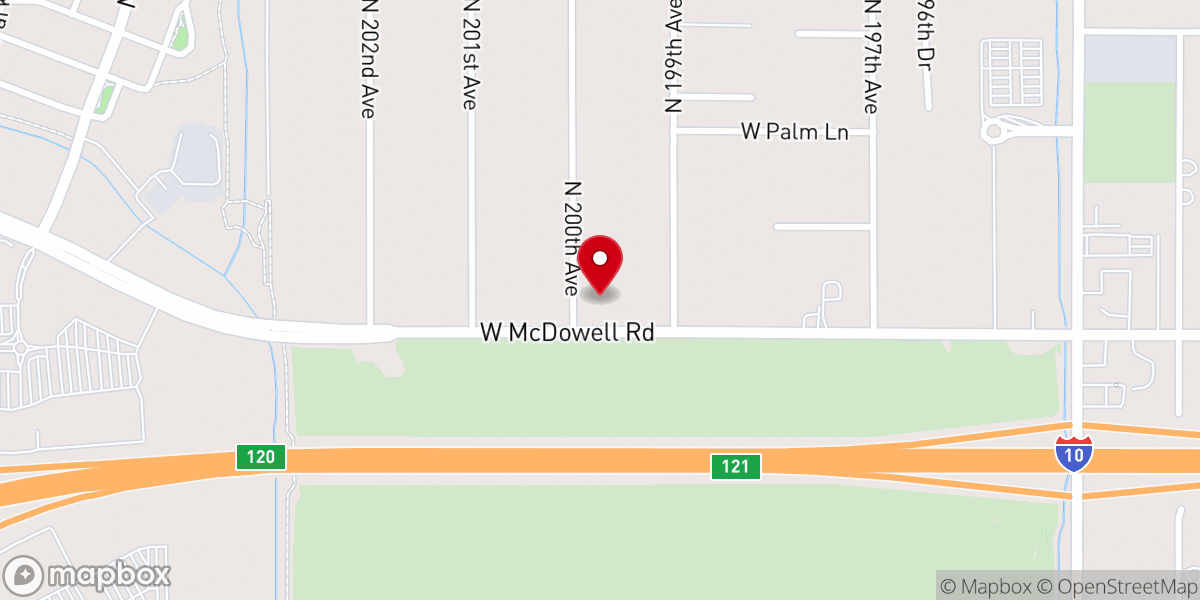 Map showing location of West Valley Community Church